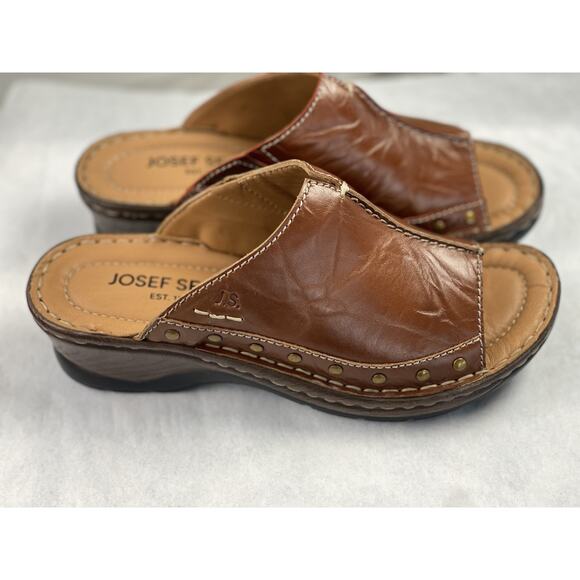 Josef Seibel Catalonia 80 Brandy Women’s Slip On Sandals Size 6.5/37 - Picture 3 of 8